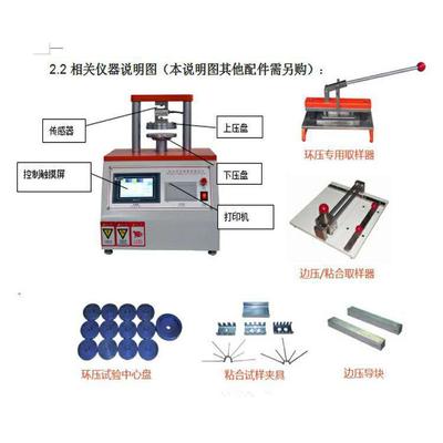 JIS-P8126標準 全自動環壓強度試驗機膠合強度測試儀